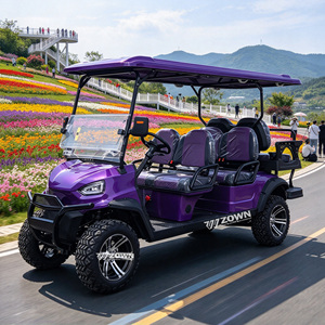 Carrito de Golf Eléctrico de 6 Plazas, Batería de Litio de 48V, Controlador con Certificación CE, Estructura de Acero, Asientos de Cuero, Alcance de 90 km, Directo de Fábrica - Product Image 1