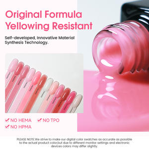 CCO Nueva Llegada Logotipo Personalizado NO HPMA Colores Libres 15ml Esmalte de Gel de <span class=keywords><strong>Uñas</strong></span> Etiqueta Privada Capa Base de Goma Gel de Extensión - Product Image 4