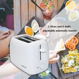 Tostadora de Sokany, 650W, 2 rebanadas, con Centrado automático, tostadora amarilla barata