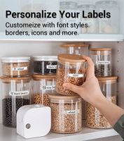 Pencetak Label pita Mini Pembuat Label perekat Phomemo P12 & P12 Pro mesin cetak stiker Label biru gigi untuk hadiah