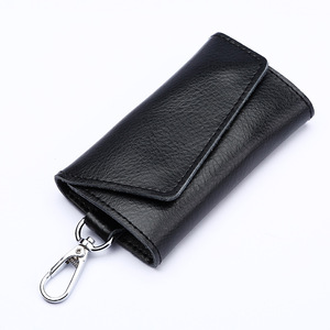 Vente en gros <span class=keywords><strong>de</strong></span> sacs à clés <span class=keywords><strong>de</strong></span> voiture en cuir <span class=keywords><strong>de</strong></span> <span class=keywords><strong>vachette</strong></span> véritable couvre-clés pour hommes à la mode pour femmes - Product Image 6