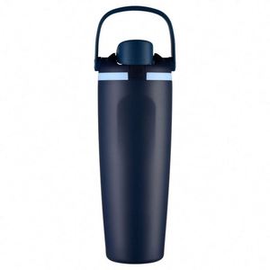 Vaso Térmico Deportivo Portátil Ecológico de 30oz para Frutas, Gran Capacidad, Doble Compartimento, Tapa de Acero Inoxidable 304, Estilo Americano - Product Image 4
