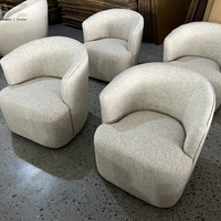 Meubles de salon de luxe, style français, design contemporain antique, fauteuil rembourré Bauhaus, fauteuil lounge nordique