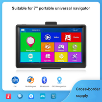 Système de navigation GPS portable de 7 pouces avec WINCE 512 Mo de RAM, 16 Go de ROM, écran LCD capacitif et fonction de guidage vocal avec cartes de l'UE