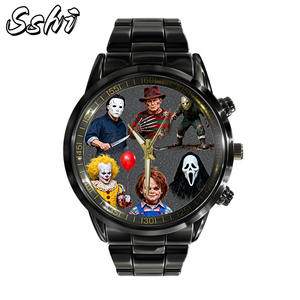 Reloj <span class=keywords><strong>de</strong></span> pulsera <span class=keywords><strong>de</strong></span> cuarzo con banda <span class=keywords><strong>de</strong></span> acero a la moda para hombre, hecho a medida, serie <span class=keywords><strong>de</strong></span> películas <span class=keywords><strong>de</strong></span> <span class=keywords><strong>terror</strong></span>, personaje periférico para aleación <span class=keywords><strong>de</strong></span> comercio exterior - Product Image 1