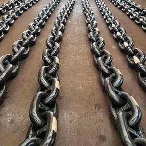 Chaînes d'ancre marine à maillons cloutés, galvanisées au zinc, soudées, pour la remorquage de navires, chaînes forgées et chariots - Product Image 2