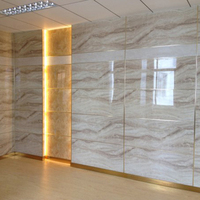 122*244 Panneau Composite En Aluminium Texture Pierre De Marbre ACP ACM pour Murs Intérieurs Revêtement Mural Extérieur Façades De Bâtiment En Plastique
