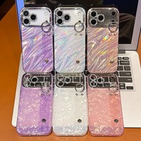 Coque de téléphone antichoc en gros avec motif vague d'eau, support de poignet et électroplaquée, pour iPhone 18 Pro Max