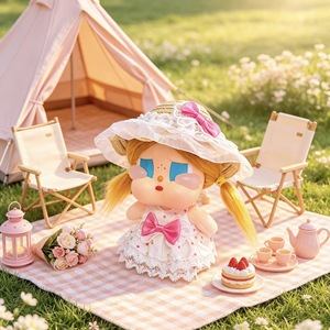 Ropa de bebé llorón Crababy: Figura de vinilo de surfista de verano con cambio de atuendo, estilo coreano, tela de alta velocidad para jugar juntos. - Product Image 1