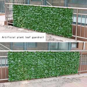 Recinzione in Plastica con Foglie Verdi, Parete Vegetale Artificiale, Decorazione per Matrimoni, Centri Commerciali e Giardini - Product Image 5