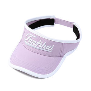 Chapeau de sport à visière personnalisé 100% coton Chapeaux de soleil brodés Chapeau de golf d'été pour hommes Casquette de tennis respirante - Product Image 5