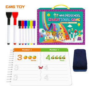 Libro de práctica para niños Aprendizaje Montessori Juguetes educativos tempranos Formas Alfabeto y libro de práctica de números - Product Image 2