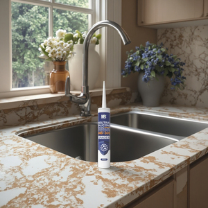 Sellador de silicona neutra antimoho de 300ml <span class=keywords><strong>para</strong></span> cocina y <span class=keywords><strong>baño</strong></span> Nivel 0 Resistencia al moho Material de construcción impermeable - Product Image 3