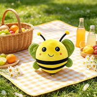 Peluche Abeille Personnalisée, Jouet en Peluche Doux, Aspect Adorable, Cadeau de Fête, Souvenir d'Événement, Décoration d'Intérieur, Vente en Gros