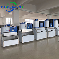 Machine à glace en flocons 500 kg, 220V 50/60Hz, monophasé, avec bac à glace