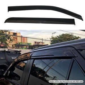 Déflecteurs de vitres de voiture en acrylique PC pour l'extérieur, pare-pluie, visière de fenêtre chromée électroplaquée, pare-soleil pour Nissan Navara 2015- - Product Image 4