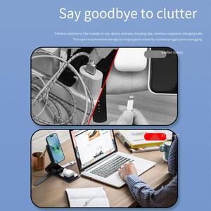 Nouveau Produit 2026 – <span class=keywords><strong>Support</strong></span> de Charge Sans Fil Pliable 3-en-1 à Charge Rapide pour iPhone, <span class=keywords><strong>Apple</strong></span> <span class=keywords><strong>Watch</strong></span> et AirPods – Utilisation Quotidienne - Product Image 5