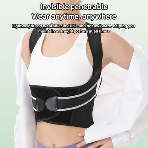 Correcteur de posture dorsal réglable avec sangles de traction croisées en X pour adultes, usage quotidien au bureau - Product Image 6