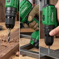 Perceuse électrique sans fil 18V 20V sans balais, avec mandrin auto-serrant 10mm 13mm, mini perceuse à percussion rechargeable pour le bricolage à domicile