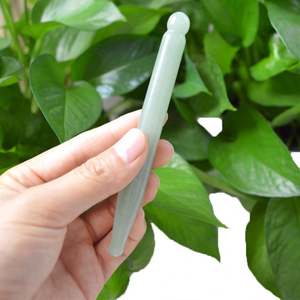 Vente en gros de stylo de massage <span class=keywords><strong>Merian</strong></span> stylo d'acupuncture en jade naturel stylo d'acupression pour soulager les tensions musculaires - Product Image 5