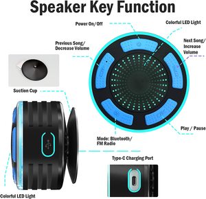 Altavoces Portátiles Inalámbricos OEM con Puerto de Carga USB, Reproducción de Alrededor de 8 Horas, Mini Altavoces para Exteriores PFBP-01 - Product Image 4