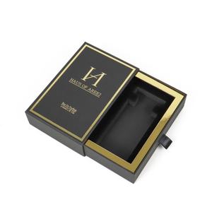 Crown Win Black Slide <b>Small</b> Drawer clear <b>Gift</b> Box Perfume Packaging Biodegradable Reusable Cosmetic Skincare Cartons Paper Boxes - Product Image 3