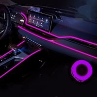 Éclairage d'ambiance pour voiture en gros, contrôlable par smartphone via USB, lumière LED sans fil
