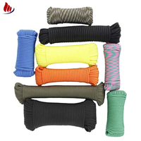 Corde de tente de camping multifonctionnelle en nylon PP tressé, haute résistance, flexible, réglable, diamètre 4 mm, longueur 31 m, vente en gros