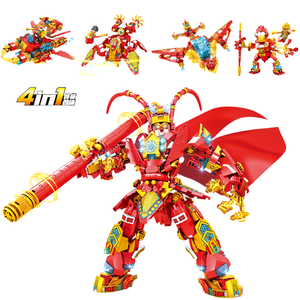 Hy đồ chơi Tây Hành trình đến khỉ Vua MECHA 4 trong 1 khối tương thích ít người đàn ông đồ chơi Set Chuang Guo chao - Product Image 1