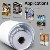 Kertas Thermal Putih Lapis Tunggal Jumbo Roll Bebas BPA untuk Struk Kasir Harga Pabrik