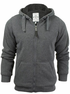 <b>Black</b> Fleece Best Winter <b>Hoodie</b> for Men Top Trend Mens <b>Zipped</b> Sherpa Lined Hooded Sweatshirt <b>Hoodie</b> Warm Coat Jackets - Product Image 3