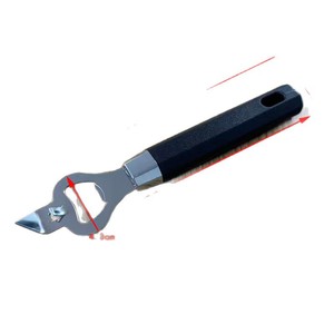 Stainless Steel Bottle Opener With Black Handle For Beer And Beverages Multifunctional Design - Product Image 5