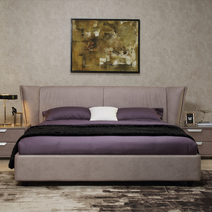 Ensemble de meubles pour chambre à coucher Cadre de <span class=keywords><strong>lit</strong></span> souple Cadres de <span class=keywords><strong>lit</strong></span> grande taille Vente de lits de luxe européen en tissu avec <span class=keywords><strong>lit</strong></span> 2 places de rangement - Product Image 5