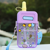 Bouteille d'eau en plastique en forme de téléphone portable mignonne et kawaii de 300 ml (10 oz) en gros