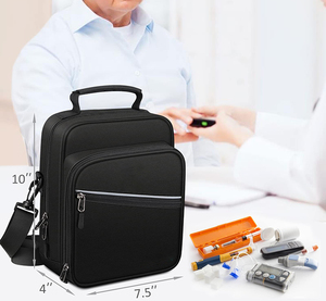 Large Capacity Insulin Cooler Backpack Insulated Travel Case for Diabetes Supplies with Multiple Compartments for Pens - Product Image 6