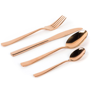 Couverts en laiton doré rose Se4 Pièce - Product Image 1