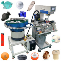 Plasma Inktbak Pad Afdrukken Machine Volledig Auto Multifunctionele Roterende Schijf Feeder Pad Printer Voor Absorber Tag Minder Label Pen