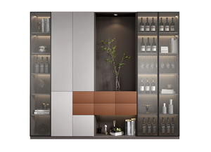 Modern Solid Wood Free Standing Living Room Side <b>Table</b> and Dining <b>Buffet</b> Cabinet - Product Image 4