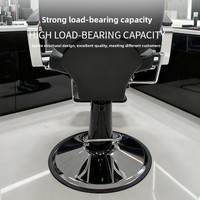 Fauteuil de Barbier Métallique Transfrontalier avec Relevage Hydraulique et Pivotant pour Salon de Coiffure - Vente Directe Usine