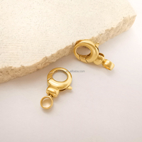 Fermoirs et crochets pour bracelets et colliers en or jaune véritable 18 carats, marque 1000S, vente en gros de composants de bijoux personnalisés