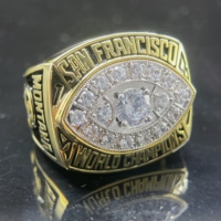 Personnalisez vos propres bagues de champion, bague en laiton de haute qualité avec pierres en zircon 5A, bague de championnat