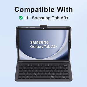 Custodia con Tastiera Magica per Samsung <span class=keywords><strong>Galaxy</strong></span> <span class=keywords><strong>Tab</strong></span> <span class=keywords><strong>S8</strong></span> 11 Pollici, <span class=keywords><strong>Cover</strong></span> Magnetica Nera per Tablet con Visione Multi-Angolo e Slot per Penna Esterna USB - Product Image 6