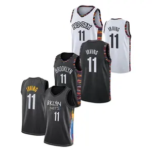 Venta al por mayor camisetas de baloncesto de los hombres de kyrie irving-Kyrie Irving-Camiseta clásica bordada para hombre, uniforme de baloncesto sublimado, nuevo diseño, personalizable, n. ° 11, 2022