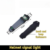 Lampe Tactique LED V-Lite pour Casque avec Velcro – Élément pour Airsoft/CS, Signal de Survie et Utilisation Nocturne Étanche