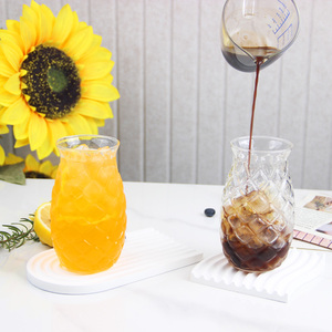 Vasos de cóctel creativos con forma de piña, cristalería resistente al calor, apto para lavavajillas, vasos de cristal para restaurante y bar - Product Image 4