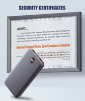 LDNIO PQ10 portátil 2,1 salida 10000mAh con doble Usb alta densidad li-polímero 10000mAh banco de energía