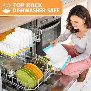 Dishwasher Safe Reusable Food Storage Bags, Leakproof Freezer Bags, BPA Free Food Pouches for Lunch, Marinating - Product Image 2