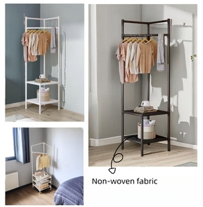 JANKO RTS Colgador de Metal de 2 y 3 Capas para Colgar Ropa EN EL Suelo, Estante de Almacenamiento de Zapatos, <span class=keywords><strong>Perchero</strong></span> de Esquina para Sala de Estar y Armario - Product Image 6