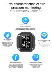CARQSENG moto TPMS sensore esterno a buon mercato Wireless sistema di monitoraggio della pressione dei <span class=keywords><strong>pneumatici</strong></span> per il veicolo - Product Image 5