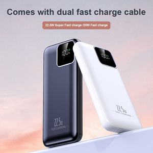 Cargador Portátil de Alta Calidad de 22.5W con Carga Rápida, Logotipo Personalizado, Cable Integrado, 20000mah 10000mah, Pantalla LED - Product Image 3